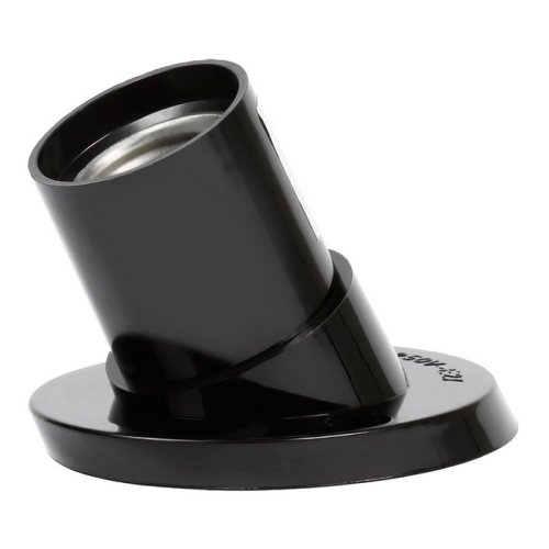 Патрон карболитовый настенный Smartbuy  Е27 Черный наклонный фото Патрон карболитовый настенный Smartbuy  Е27 Черный наклонный картинка